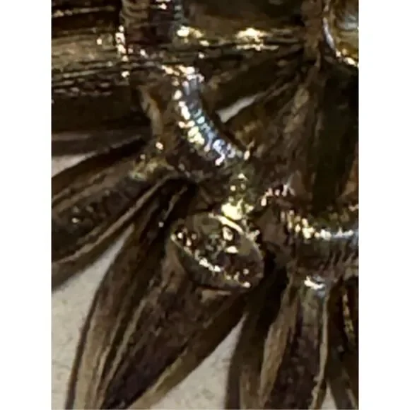 RJ Graziano Swarovski Flower Brooch  Amethyst & Peridot. Vintage Estate - Picture 5 of 10